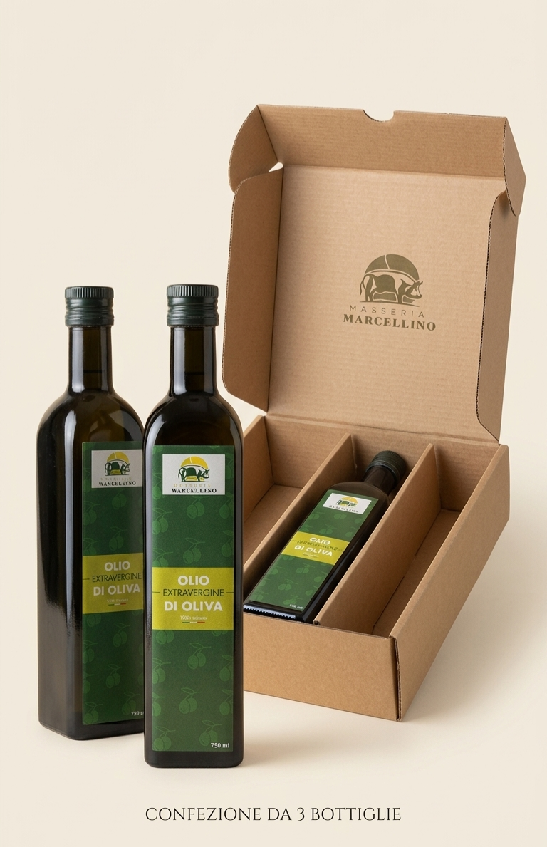 Box Olio Extravergine - 3 Bottiglie da 750 ml